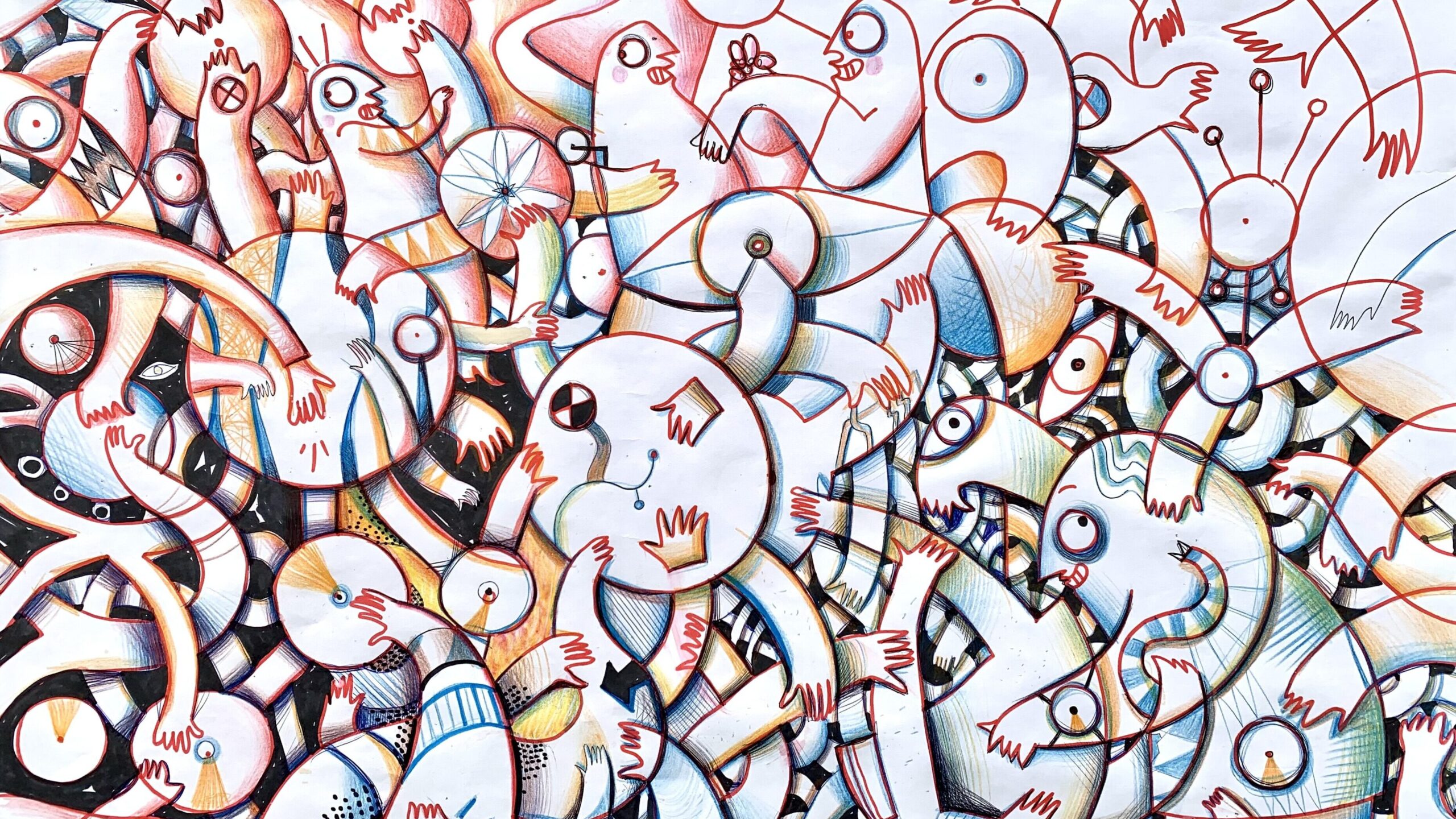 Zeichnung auf Papier